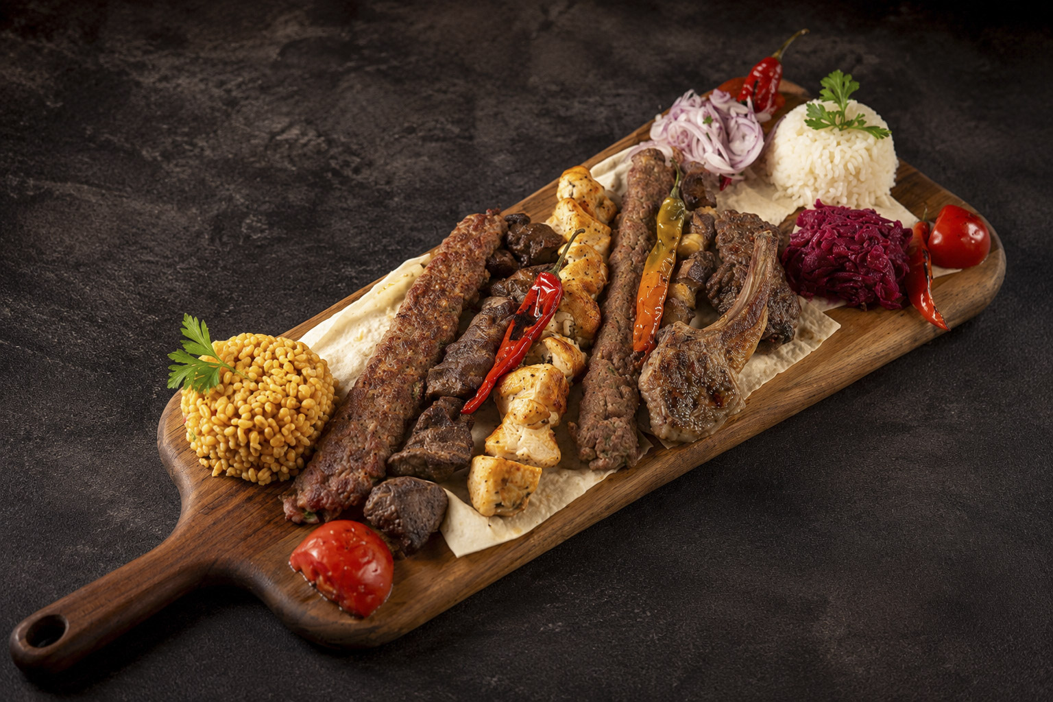 Turkish mixed grill at Turk Cuisine